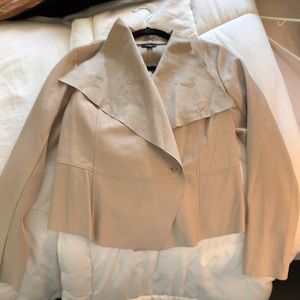 Grey leather jacket - worn once